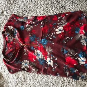 floral blouse
